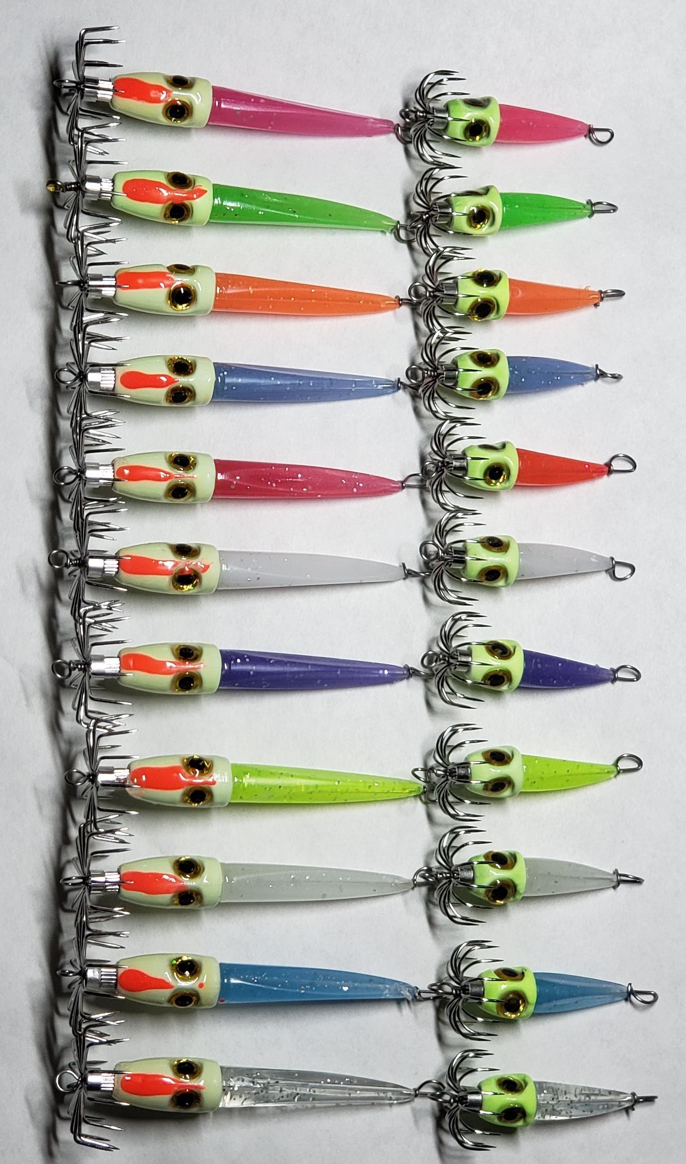 Weighted Bullet Squid Jigs